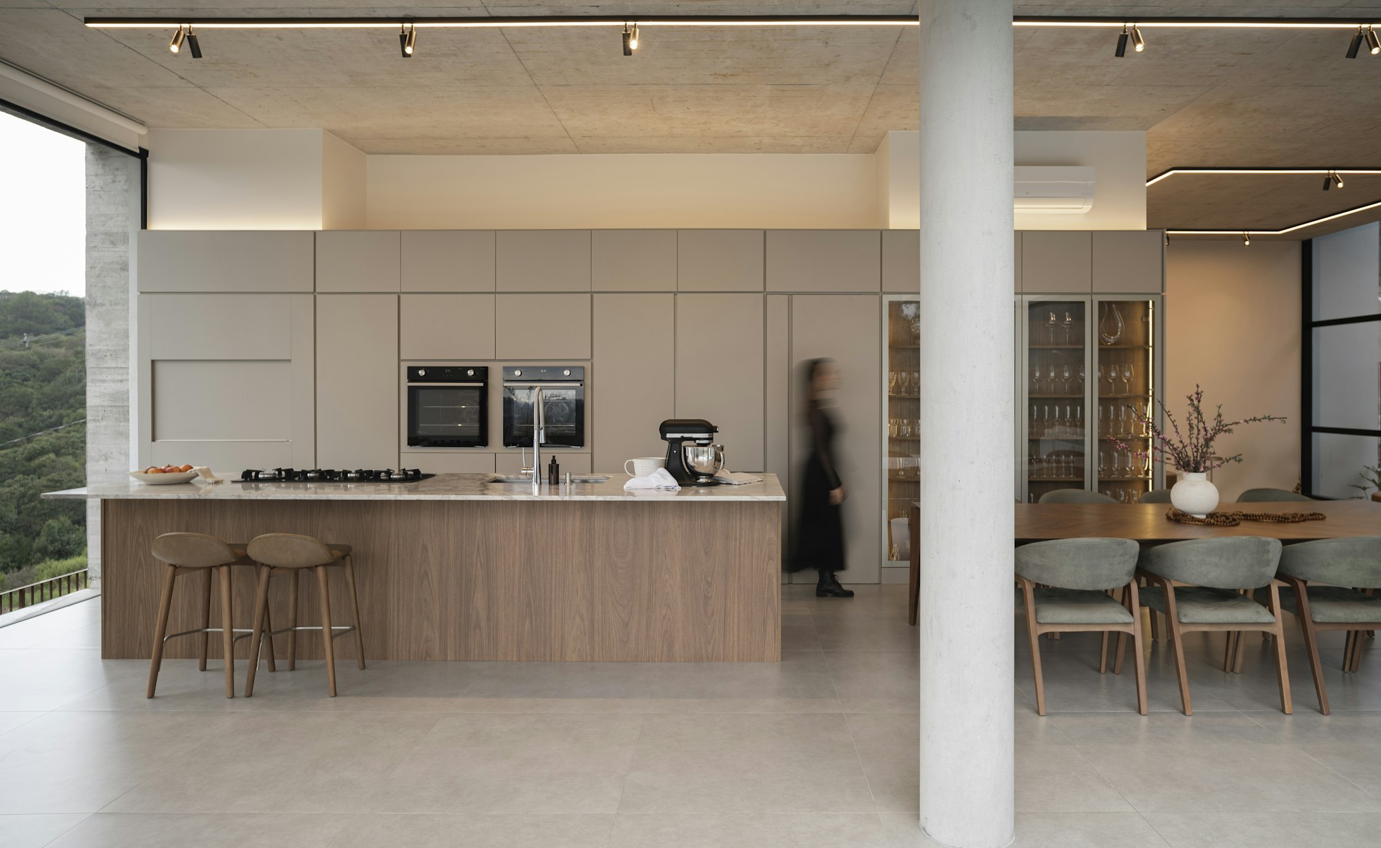 A bright contemporary interior with carefully finished surfaces